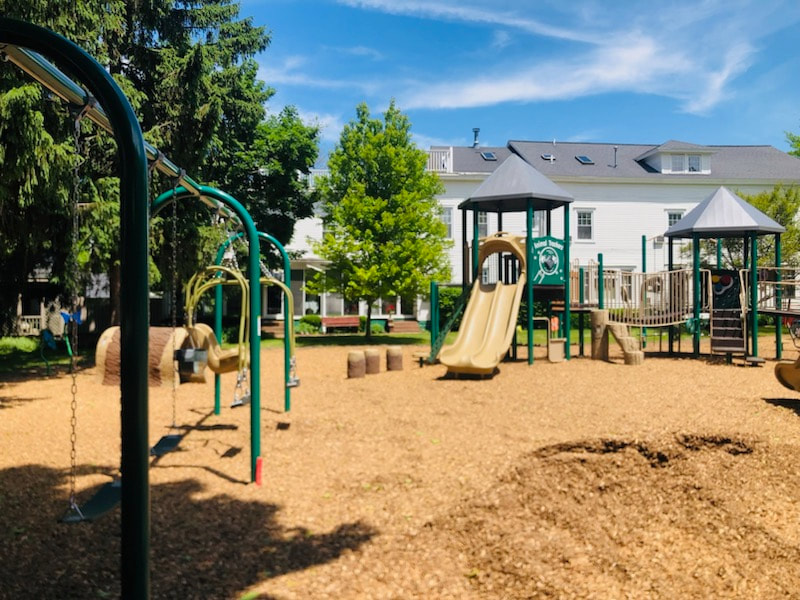 The new playground at Village Square Park