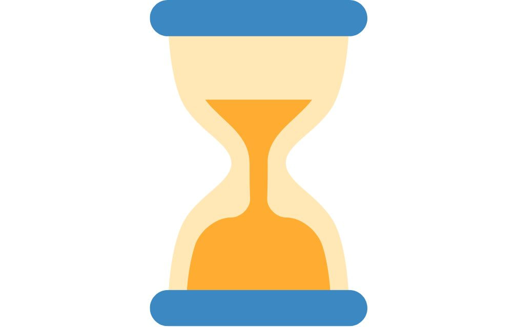 Illustration of an hourglass